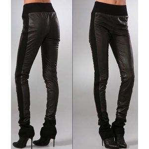 DVF leather leggings